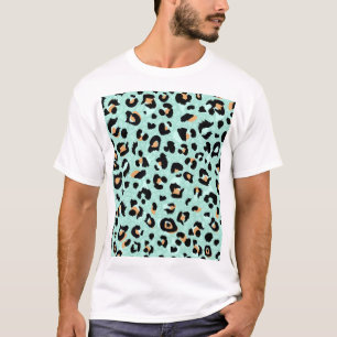 Camiseta Impressão leopardo, padrão animal
