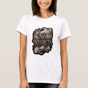 Camiseta Impressão Moderno Ouro SEM ARREPENDIMENTOS