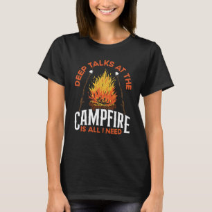 Camiseta Impressão Posterior Conversas Profundas na Fogueir