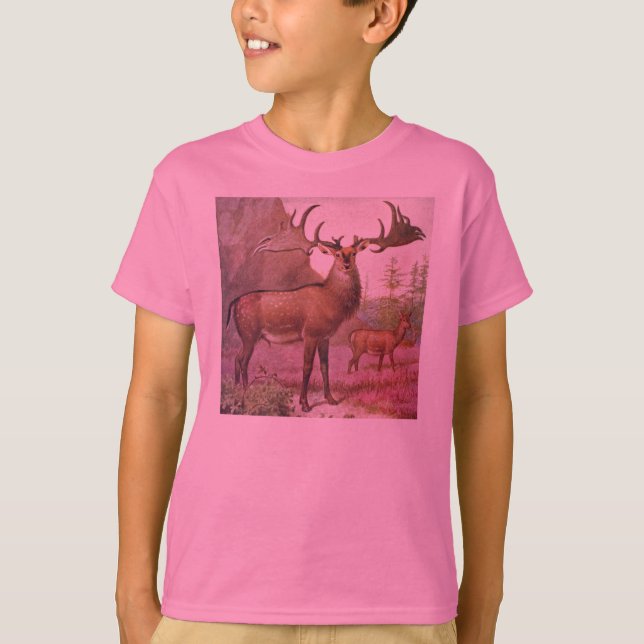 Camiseta Impressão pré-histórico da antiguidade dos animais (Frente)
