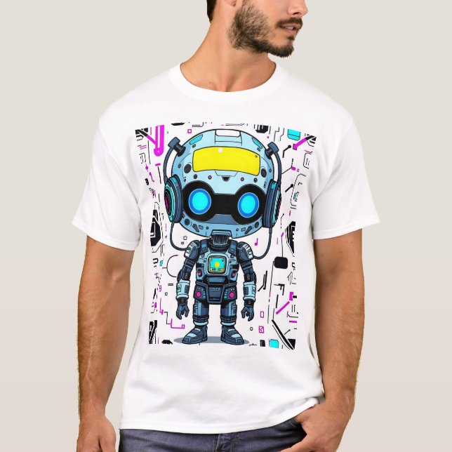 Camiseta Impressão Robô (Frente)