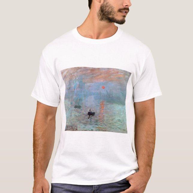 Camiseta Impressão, Sunrise, Claude Monet, 1872 (Frente)