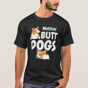 Camiseta Impressão traseira nada além de cachorros fofos Co
