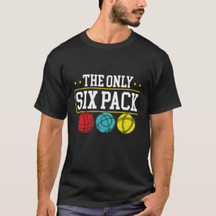 Camiseta Impressão traseira O único pacote de seis que eu p