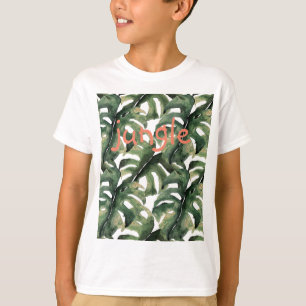 Camiseta Impressão tropical em aquarela