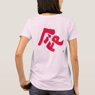 Camiseta Impressão vermelho vivo