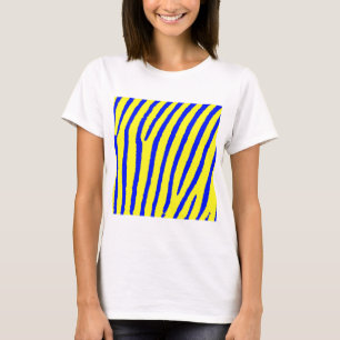 Camiseta Impressão Zebra (Amarelo e Azul)