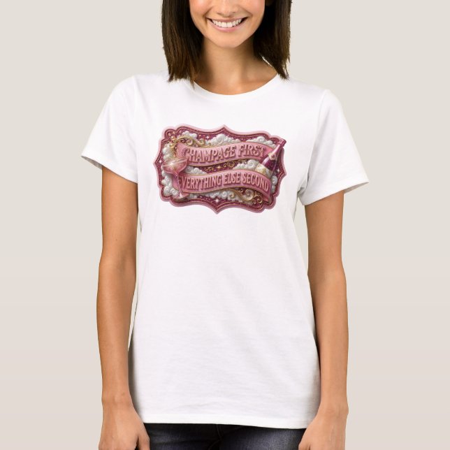 Camiseta Impressionante CAMPEÃO ROSE Print (Frente)