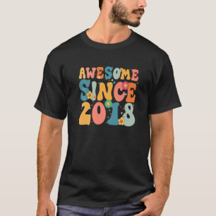 Camiseta Impressionante De 5 Anos Desde 2018 5 Birthday Gir
