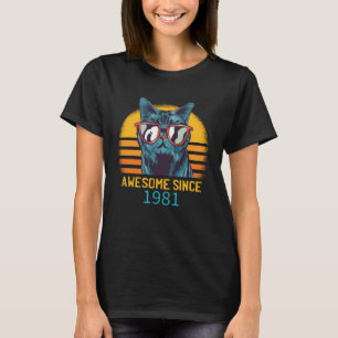 Camiseta Impressionante Desde 1981 39º Presente de Aniversá