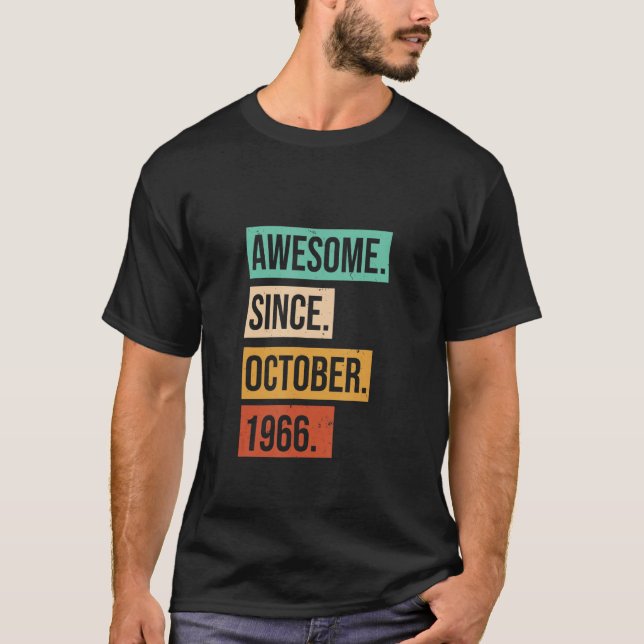 Camiseta Impressionante desde outubro de 1966 Gráfico de An (Frente)