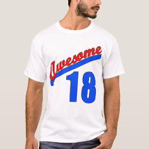 Camiseta Impressionante em 18 anos de 18o aniversário velh