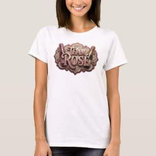 Camiseta Impressionante Estampa Rosa TIME ROSE