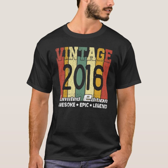 Camiseta Impressionante Legenda Epic 2016 6. º Aniversário (Frente)