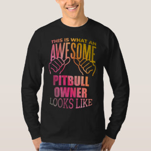 Camiseta Impressionante Pitbull Para Proprietário De Pitbul