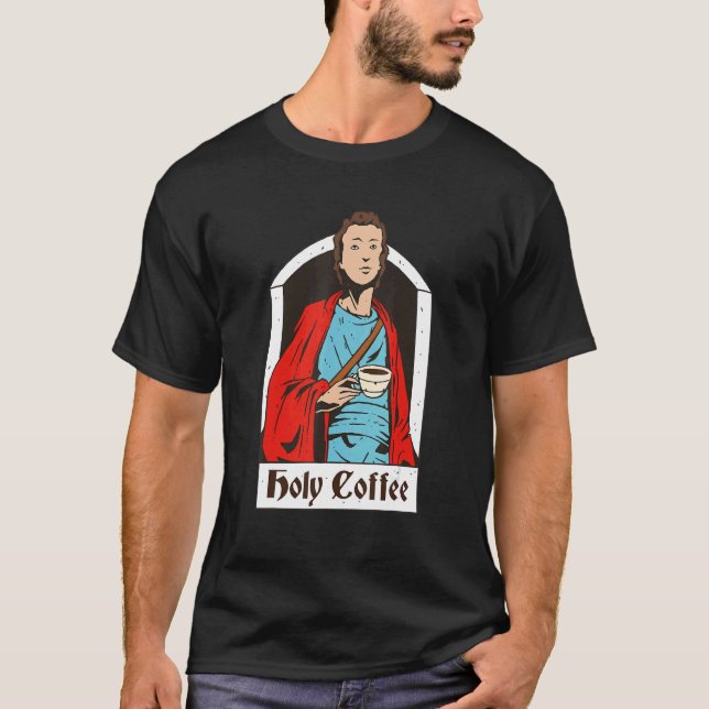 Camiseta Impressionante Religião Estiletada Xícara De Café  (Frente)