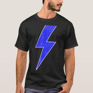 Camiseta Impressionante Retro Frente e Traseira AZUL E BRAN
