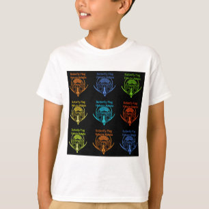 Camiseta Impressionante Tipografia de Sinalizador de Borbol