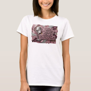 Camiseta Impressionante Vermelho POR QUE ESPERAR? COMEÇE A