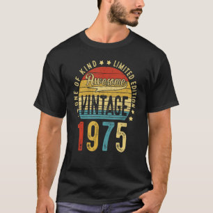 Camiseta Impressionante Vintage de 47 anos 1975 47º anivers