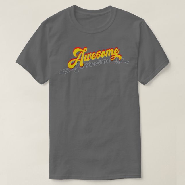 Camiseta Impressionante Vintage Lettering (Frente do Design)