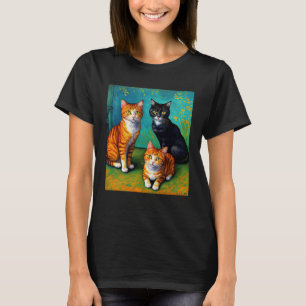 Camiseta Impressionismo de Gato Impressionista Gata Pintura