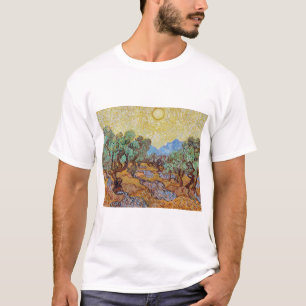 Camiseta Impressionismo Vincent Van Gogh Olive Trees Famoso