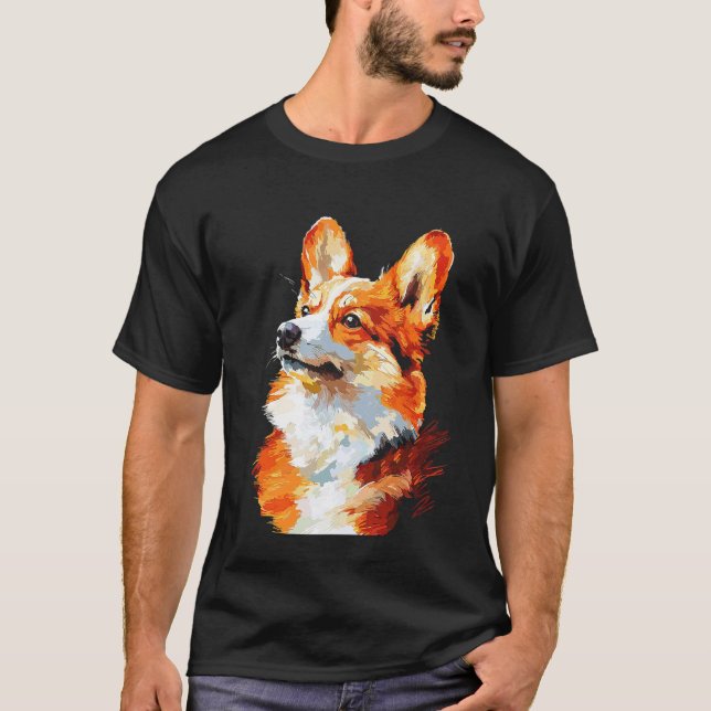 Camiseta Impressionista Corgi (Frente)
