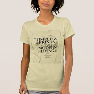 Camiseta Impressões Atemporais para Vida Moderna   Cotação 