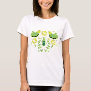 Camiseta Impressões de arte popular escandinavos Decor Nó