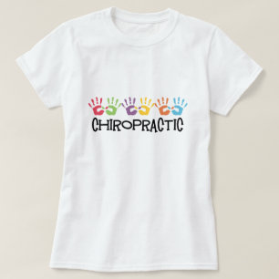 Camiseta Impressões de Mão Quiroprática