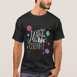 Camiseta Impressões de Mensagens Positivas com Designs Artí