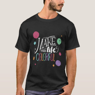 Camiseta Impressões de Mensagens Positivas com Designs Artí