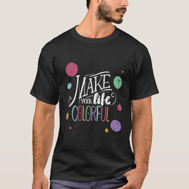 Camiseta Impressões de Mensagens Positivas com Designs Artí (Frente)