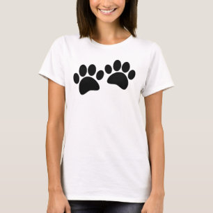 Camiseta Impressões de papoilas pretas de desenho animado