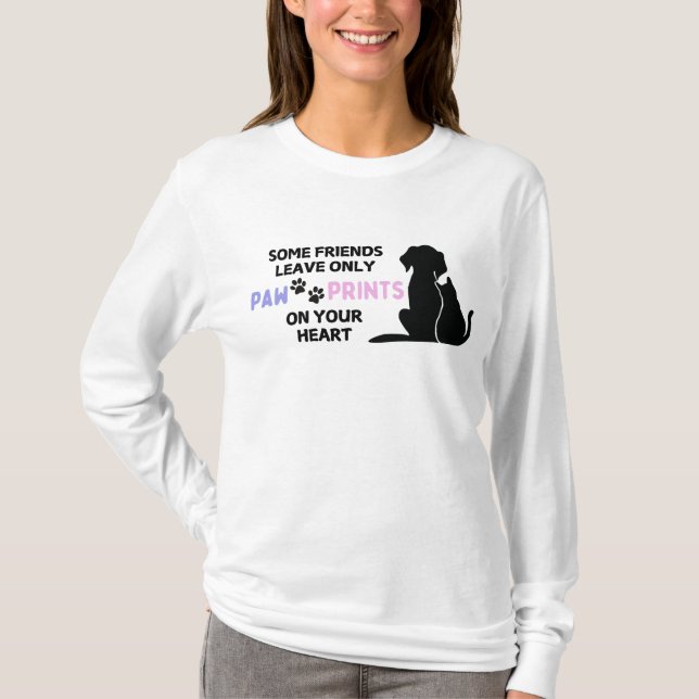 Camiseta Impressões de pata (Frente)