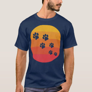 Camiseta Impressões de pata de cães