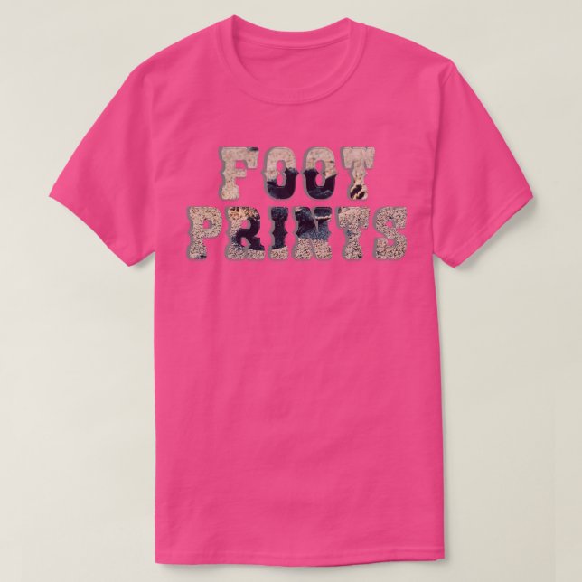 Camiseta Impressões de pés (Frente do Design)