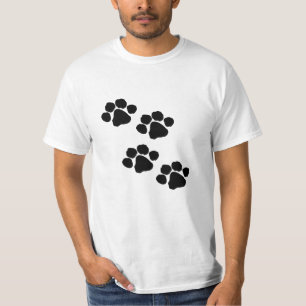 Camiseta Impressões de uma pata do animal