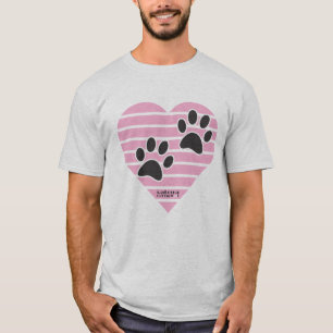 Camiseta Impressões Digitais Em Coração Raspado