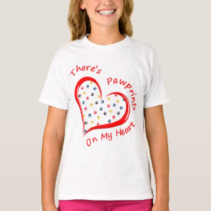 Camiseta Impressões digitais no meu coração