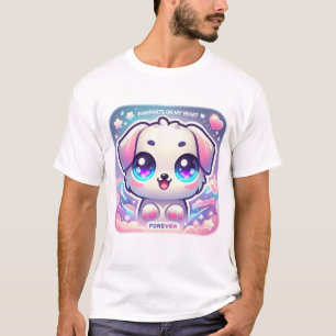 Camiseta Impressões digitais no meu coração, "T-Shirt Cute