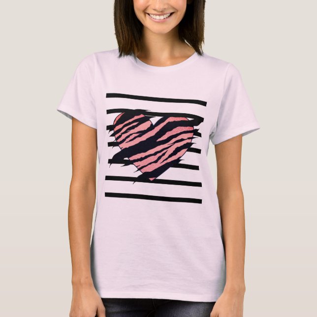 Camiseta Impressões do lado negro em animais (Frente)