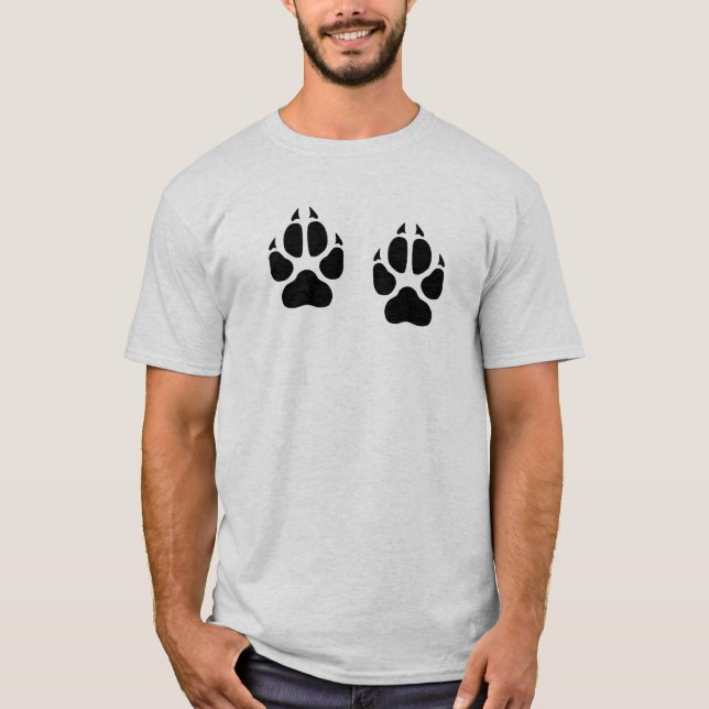 Camiseta Impressões do lobo (Frente)