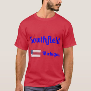 Camiseta Impressões Elegantes de Southfield Michigan