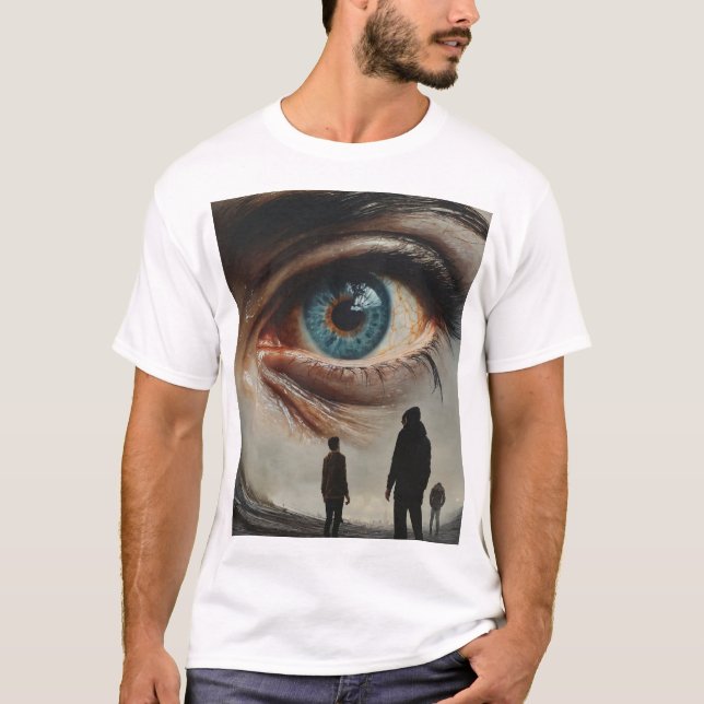 Camiseta Impressões Gráficos Trendy Men com Ajustado Confor (Frente)