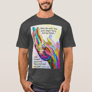 Camiseta Impressões nas mãos