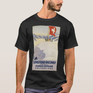 Camiseta Impressões retros do anúncio do poster das viage