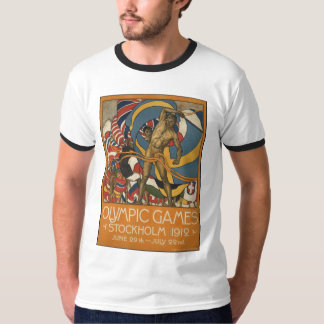Camiseta Impressões retros do anúncio do poster das viagens
