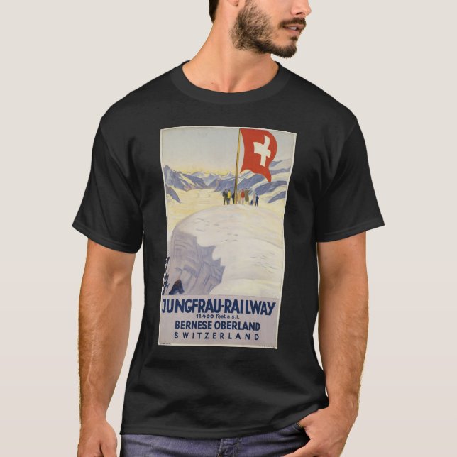 Camiseta Impressões retros do anúncio do poster das viagens (Frente)